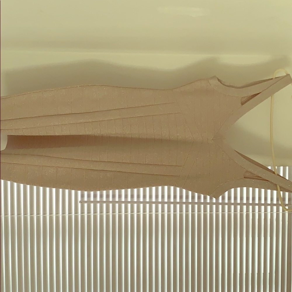 Gold glitter guess bodycon dress